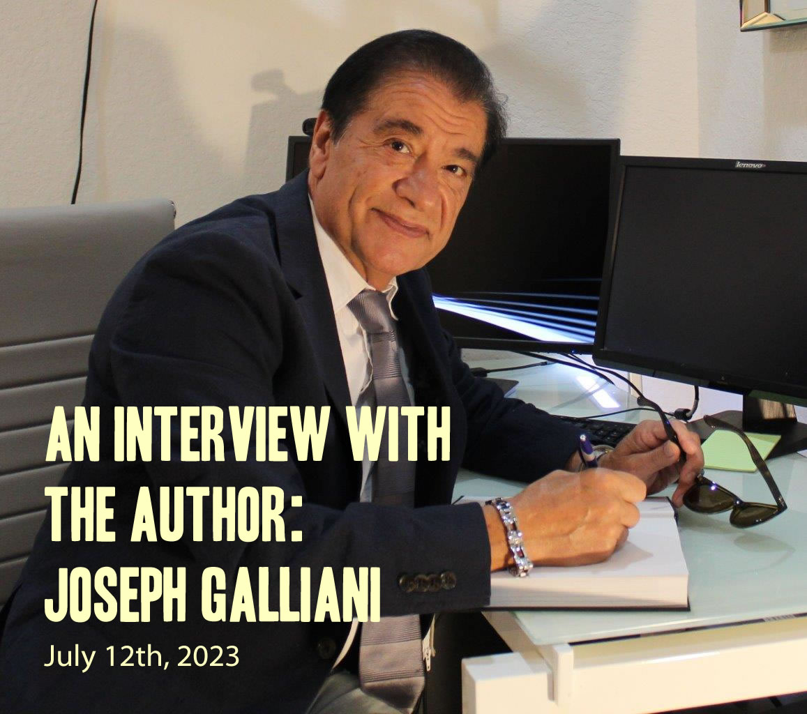 Joe Galliani sitting at his desk in front of the computer for the Interview on July 12 2023